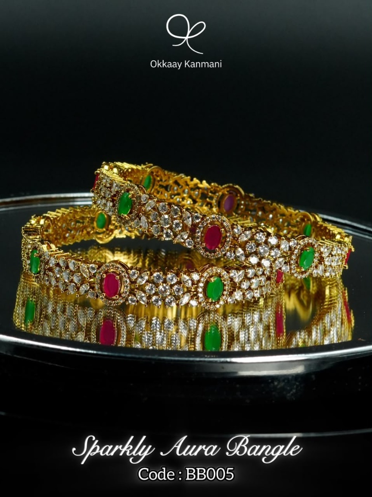Sparkly Aura Bangles — Code BB005